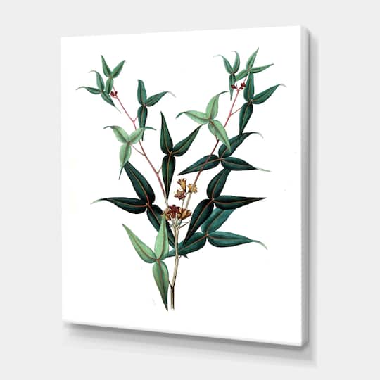 Designart - Vintage Green Leaves Plants VIII